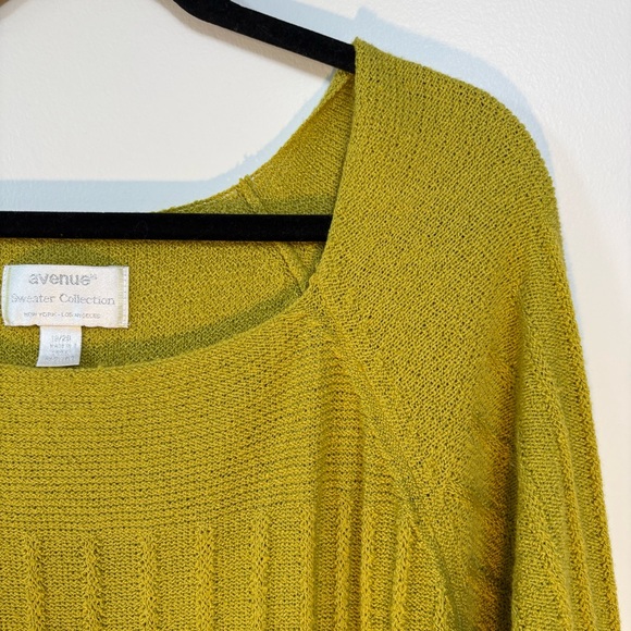 Green Knit Figure Flattering Quiet Luxury Capsule Sweater Top Women’s Plus 18/20 - Picture 3 of 13